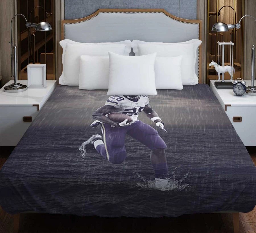 Adrian Peterson Top Ranked NFL Player Duvet Cover