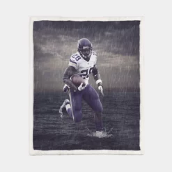 Adrian Peterson Top Ranked NFL Player Sherpa Fleece Blanket 1