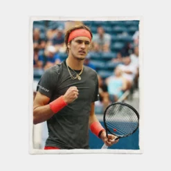 Alexander Zverev Populer Tennis Player in Germany Sherpa Fleece Blanket 1