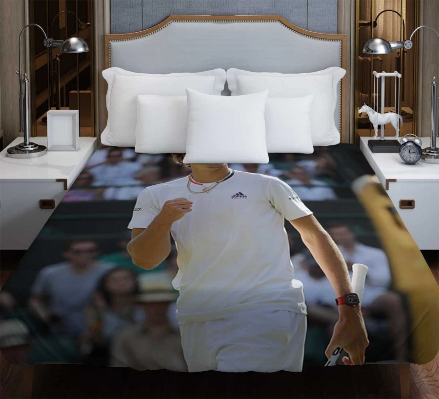 Alexander Zverev Top Ranked ATP Tennis Player Duvet Cover