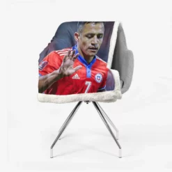 Alexis Sanchez Best Chile Forward Football Player Sherpa Fleece Blanket 2