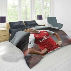 Alexis Sanchez Exciting Football Player Duvet Cover 1