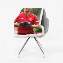 Alexis Sanchez FIFA Football Player Sherpa Fleece Blanket 2