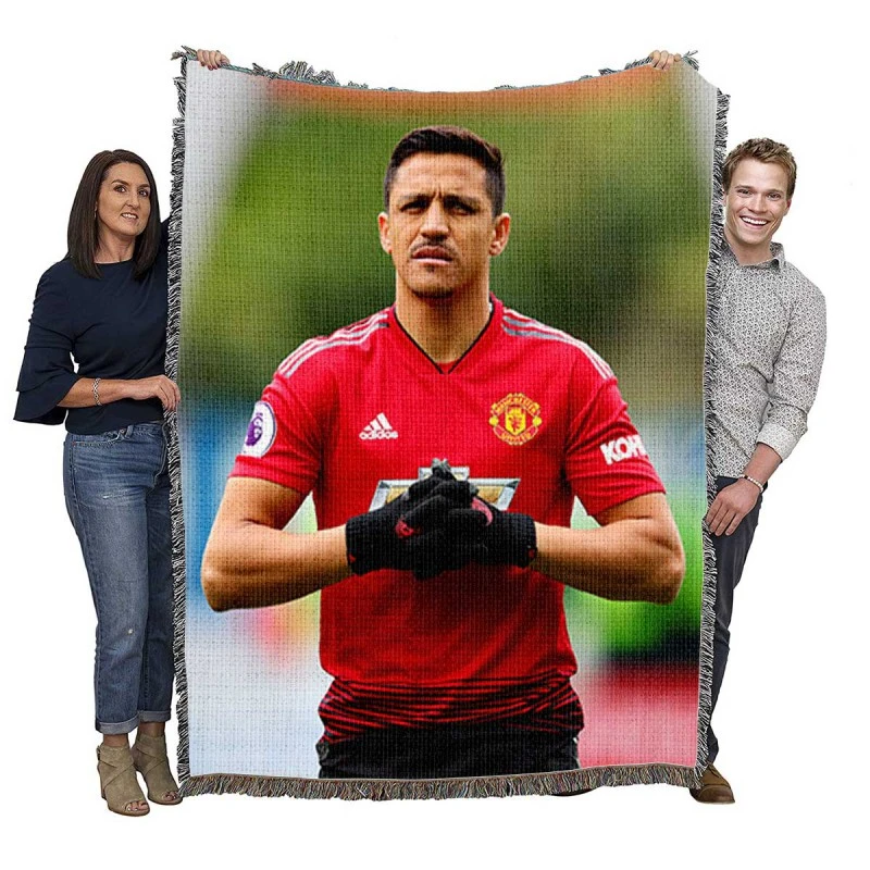 Alexis Sanchez FIFA Football Player Woven Blanket