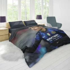 Alexis Sanchez Top Ranked Inter Milan Football Player Duvet Cover 1