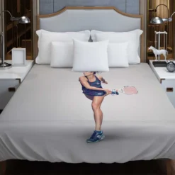 Alize Cornet French Professional Tennis Player Duvet Cover