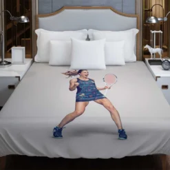 Alize Cornet Top Ranked French Tennis Player Duvet Cover