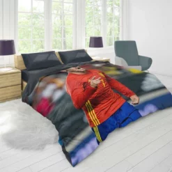 Alvaro Morata Spanish Professionl Player Duvet Cover 1