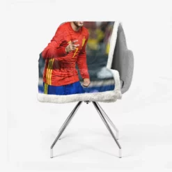 Alvaro Morata Spanish Professionl Player Sherpa Fleece Blanket 2