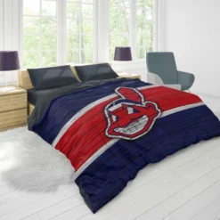 American Professional Baseball Team Cleveland Indians Duvet Cover 1