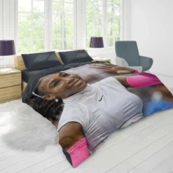 American Tennis Player Serena Williams Duvet Cover 1