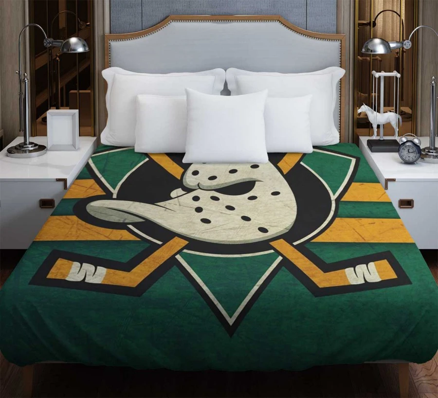 Anaheim Ducks Top Ranked Ice Hockey Club Duvet Cover