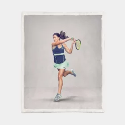 Anastasija Sevastova Populer Tennis Player Sherpa Fleece Blanket 1