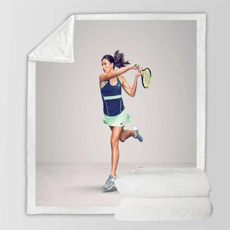 Anastasija Sevastova Populer Tennis Player Sherpa Fleece Blanket