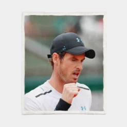 Andy Murray British Professional Tennis Player Sherpa Fleece Blanket 1