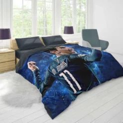 Angel Di Maria Argentina Champions League Player Duvet Cover 1