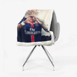 Angel Di Maria Best Midfeilder in PSG Sherpa Fleece Blanket 2