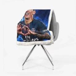 Angel Di Maria Top Ranked Argentina Soccer Player PSG Sherpa Fleece Blanket 2