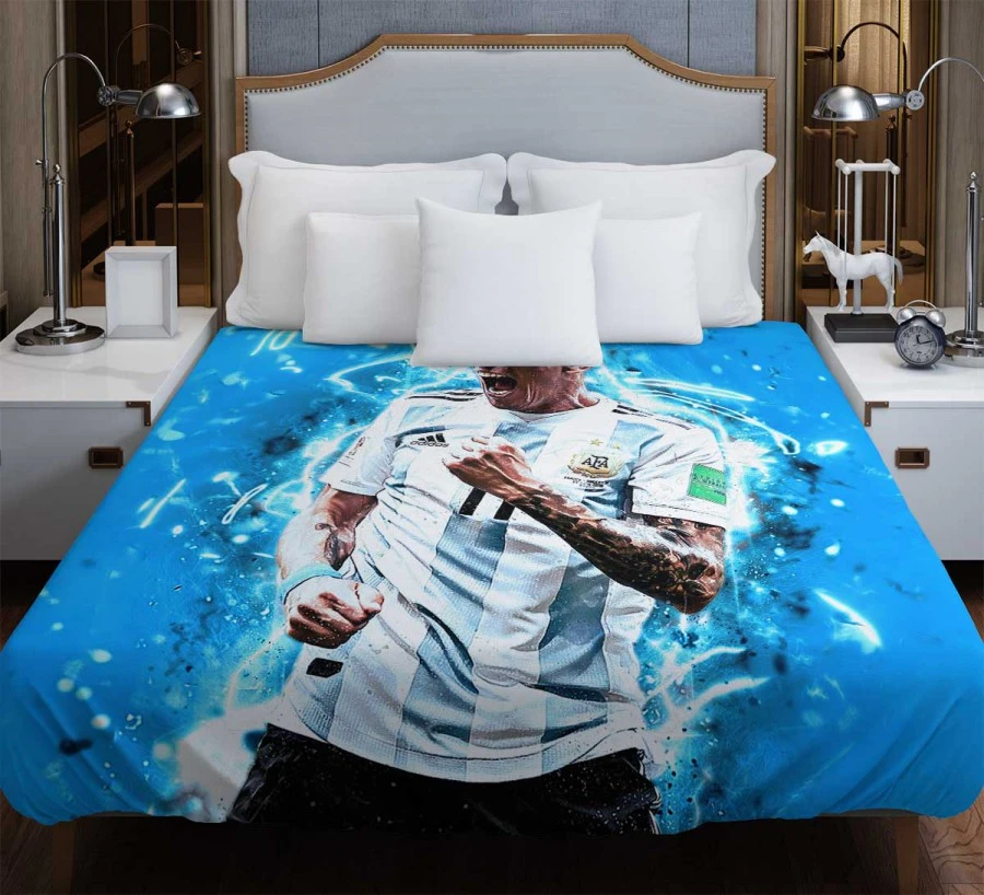 Angel Di Maria in FIFA World Cup Duvet Cover