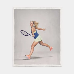 Angelique Kerber German Professional Tennis Player Sherpa Fleece Blanket 1