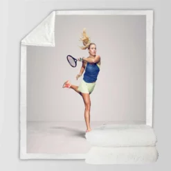 Angelique Kerber Top Ranked WTA Tennis Player Sherpa Fleece Blanket