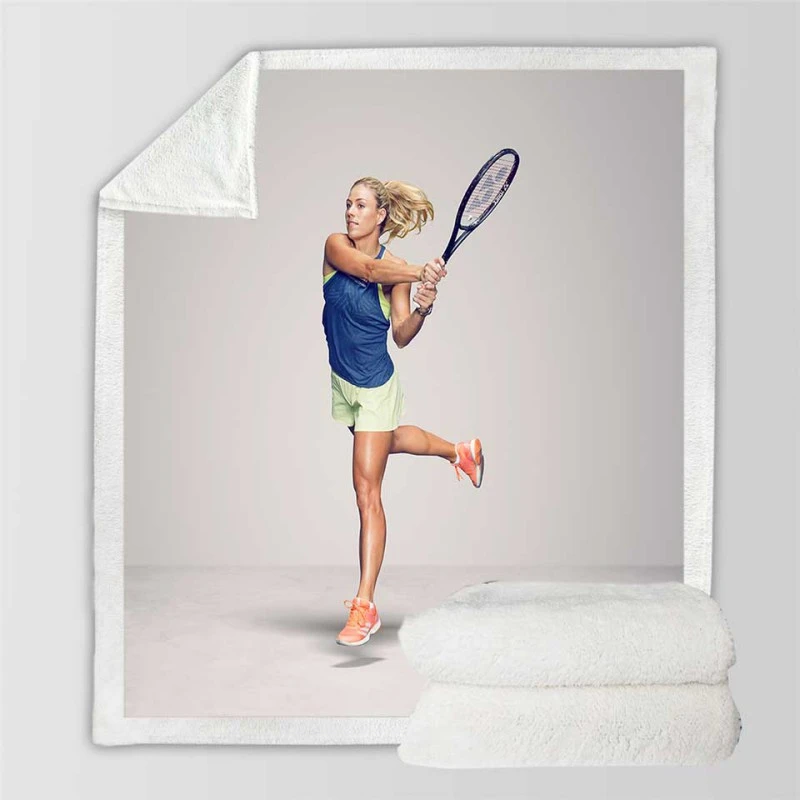 Angelique Kerber Womens Tennis Association Sherpa Fleece Blanket