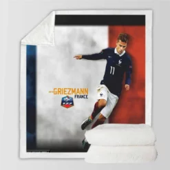 Antoine Griezmann  France Exellent Football Player Sherpa Fleece Blanket