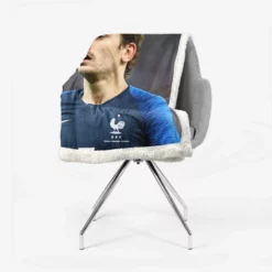 Antoine Griezmann In France National Football Jersey Sherpa Fleece Blanket 2