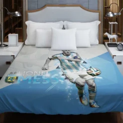 Argentina Captain Lionel Messi Duvet Cover