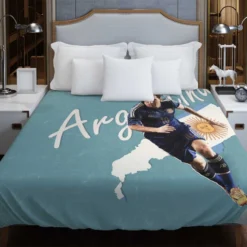 Argentina World Cup Player Lionel Messi Duvet Cover