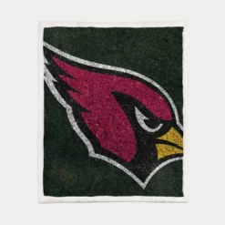 Arizona Cardinals Logo NFL American Football Sherpa Fleece Blanket 1