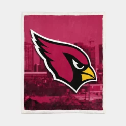 Arizona Cardinals NFL Team Logo Sherpa Fleece Blanket 1