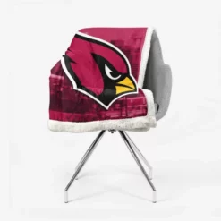 Arizona Cardinals NFL Team Logo Sherpa Fleece Blanket 2