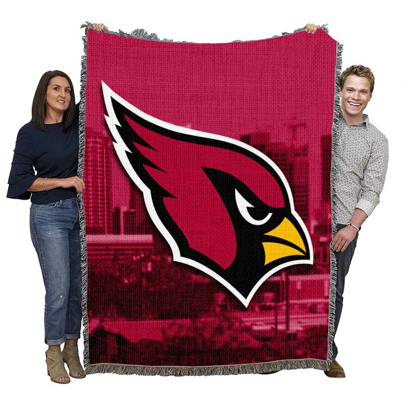 Arizona Cardinals NFL Team Logo Woven Blanket