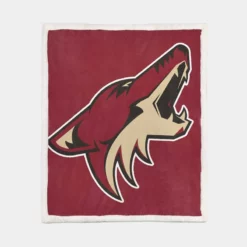 Arizona Coyotes Professional Ice Hockey Club Sherpa Fleece Blanket 1