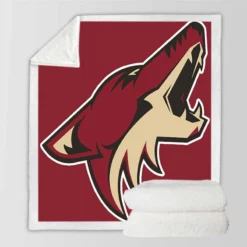 Arizona Coyotes Professional Ice Hockey Club Sherpa Fleece Blanket