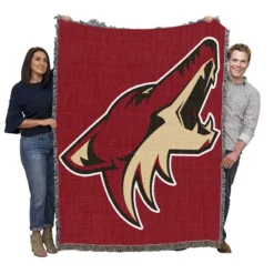 Arizona Coyotes Professional Ice Hockey Club Woven Blanket