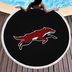 Arizona Coyotes Top Ranked Ice Hockey Team Round Beach Towel 1