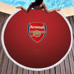 Arsenal FC British Ethical Football Club Round Beach Towel 1