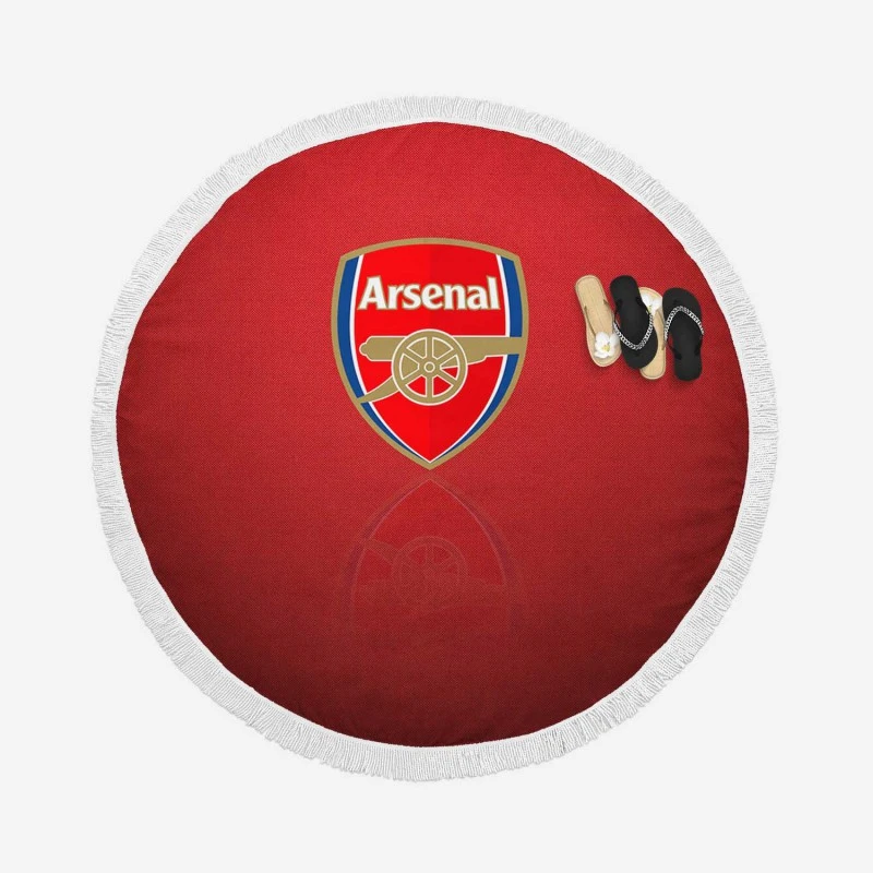 Arsenal FC British Ethical Football Club Round Beach Towel