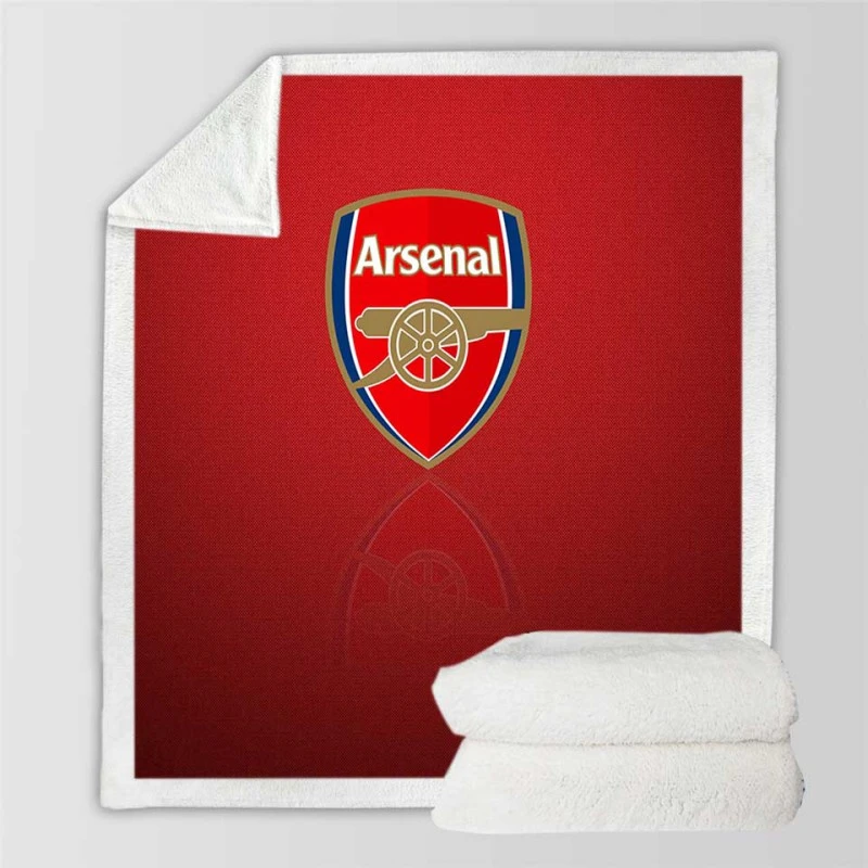 Arsenal FC British Ethical Football Club Sherpa Fleece Blanket