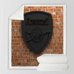 Arsenal FC Champions League Club Sherpa Fleece Blanket