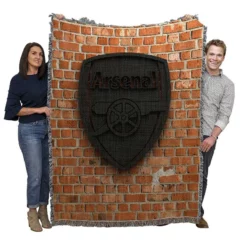 Arsenal FC Champions League Club Woven Blanket