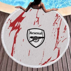 Arsenal FC Classic Football Club in England Round Beach Towel 1