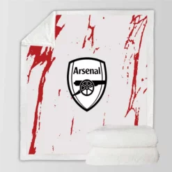 Arsenal FC Classic Football Club in England Sherpa Fleece Blanket