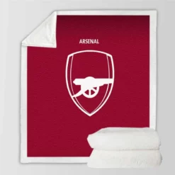 Arsenal FC Energetic Football Team Sherpa Fleece Blanket
