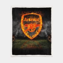 Arsenal FC Exciting Premiere League Club Sherpa Fleece Blanket 1