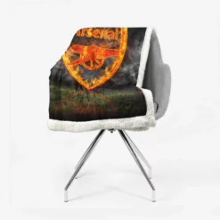 Arsenal FC Exciting Premiere League Club Sherpa Fleece Blanket 2