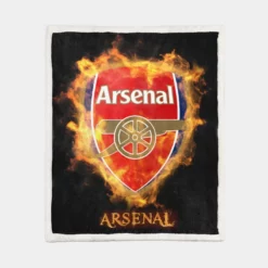 Arsenal FC Famous Soccer Team Sherpa Fleece Blanket 1