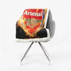 Arsenal FC Famous Soccer Team Sherpa Fleece Blanket 2